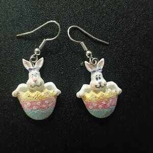 Easter (couple bunnies) earrings
